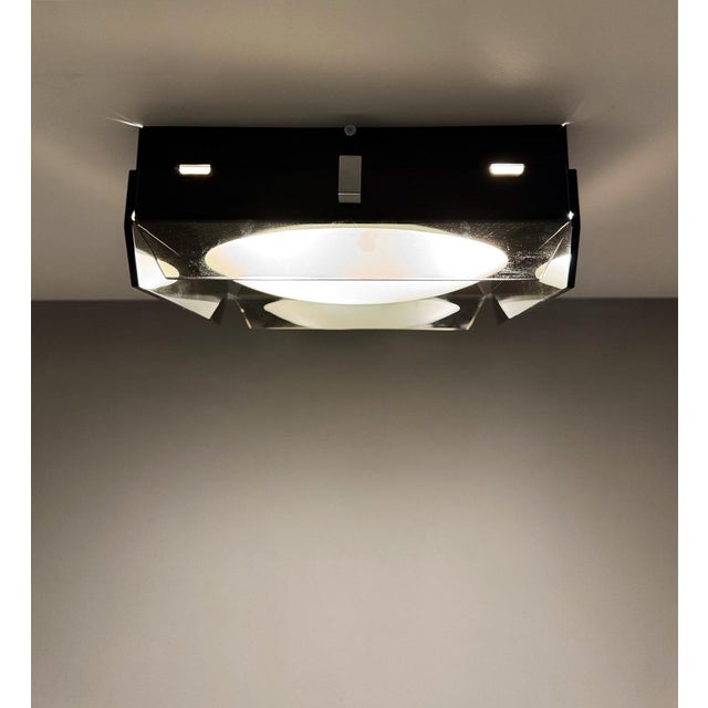 Brown Smoked Glass Wall Lamp by Veca, 1970s For Sale - Image 8 of 12