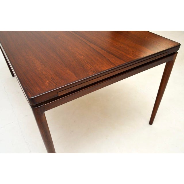 Vintage Danish Dining Table and Chairs by Johannes Andersen for Christian Linneberg, 1960, Set of 7 For Sale - Image 11 of 18