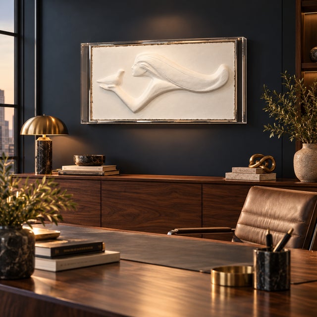 1990s Austin 3D Sculpted Paper Peace Flight by David Fisher 524/1000, Framed For Sale In Dallas - Image 6 of 16