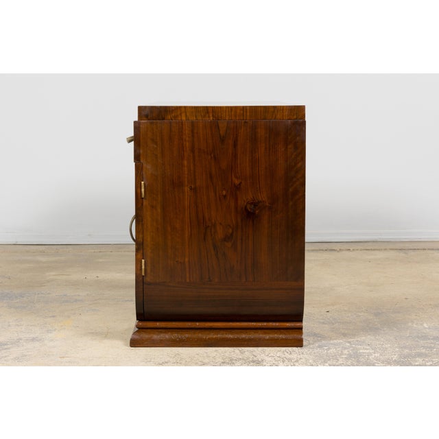 French Art Deco Walnut Burl Pedestal Desk, 1930s For Sale - Image 13 of 18