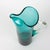 Turquoise Portuguese Turquoise Glass Jug, 1960s For Sale - Image 8 of 18