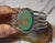 Turquoise Vintage Native American Navajo Begay Sterling Silver Turquoise Cuff Bracelet For Sale - Image 8 of 18