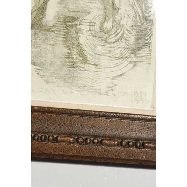 Janina Konarska, The Cows, 1946, Print, Framed For Sale - Image 6 of 11