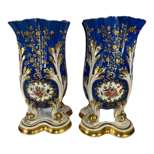 19th Century Jacob Petit Vases - a Pair