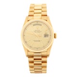 Vintage Rolex Day-Date 18k Gold Watch, Champagne Dial, Circa 1979 For Sale