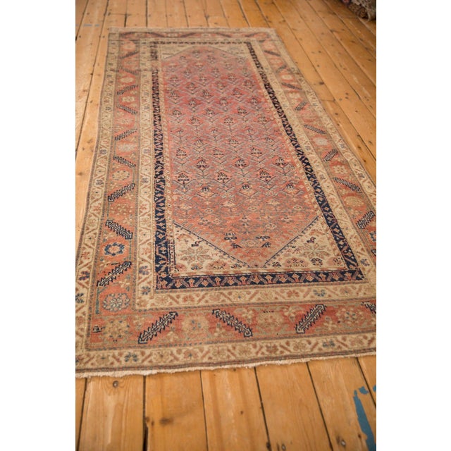 Blush Antique Fine Malayer Rug Runner - 3'9" x 8' For Sale - Image 8 of 11