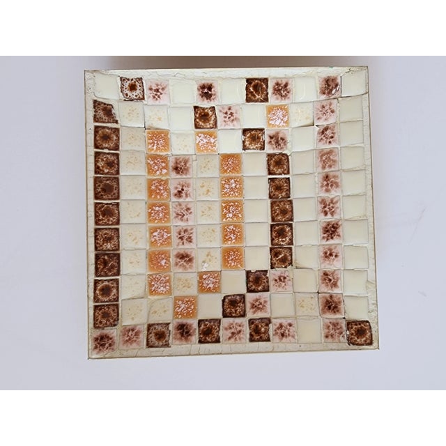 Mid-Century Modern Decorative Mosaic Plates-A Pair For Sale In New York - Image 6 of 9