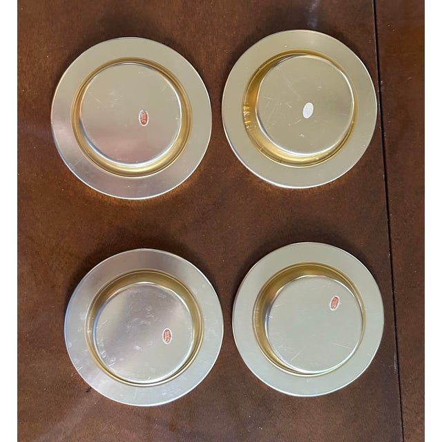 (4) Vintage Mid Century Modern Art Mosaic Tile Coaster Japan 3.75” For Sale - Image 4 of 4