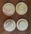 (4) Vintage Mid Century Modern Art Mosaic Tile Coaster Japan 3.75” For Sale - Image 4 of 4