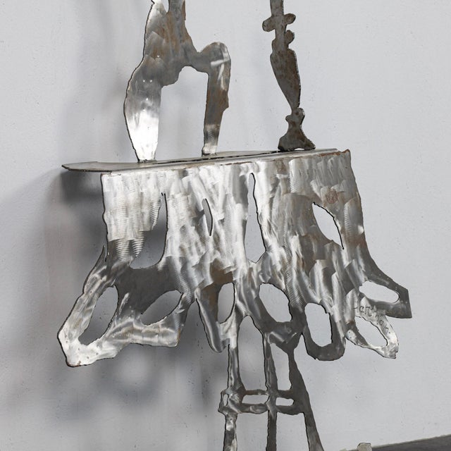 2000 - 2009 Petra Hartman, Iris in a Vase Standing Sculpture, 2002, Stainless Steel For Sale - Image 5 of 11