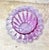 1970s 1970s Vintage Large Heavy Ribbed Italian Iridescent Purple Violet Vase For Sale - Image 5 of 8