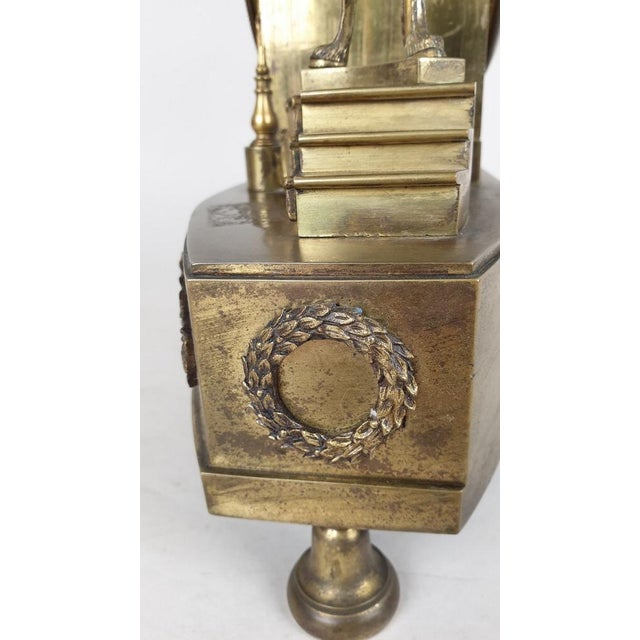 Traditional Bronze Clock Depicting the Birth of the King of Rome, 19th Century For Sale - Image 3 of 18
