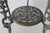 Green Victorian Style Cast Iron Three Tiered Jardinière Plant Stand Lion Head Paw Footed Details Vintage For Sale - Image 8 of 18