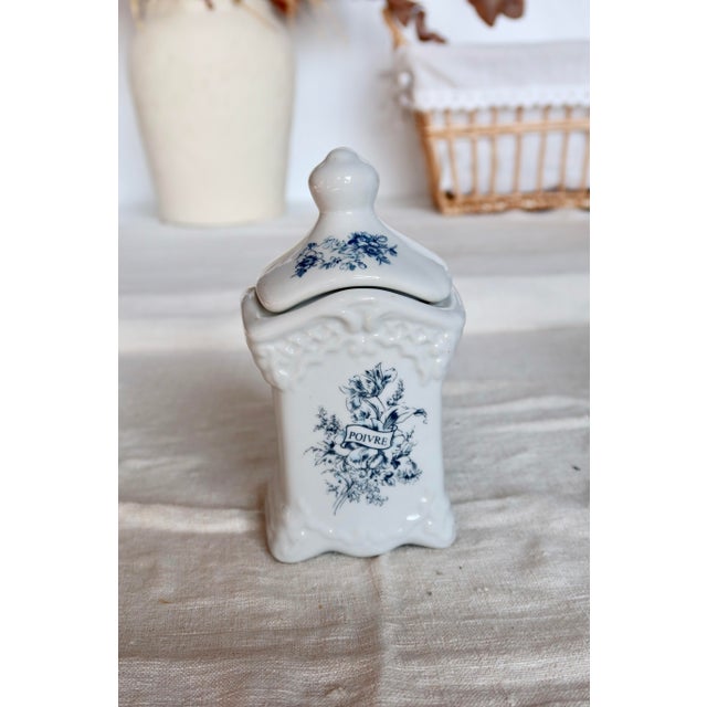 Ceramic Vintage Spice Jars from Royal Delft, 1950s, Set of 5 For Sale - Image 7 of 9