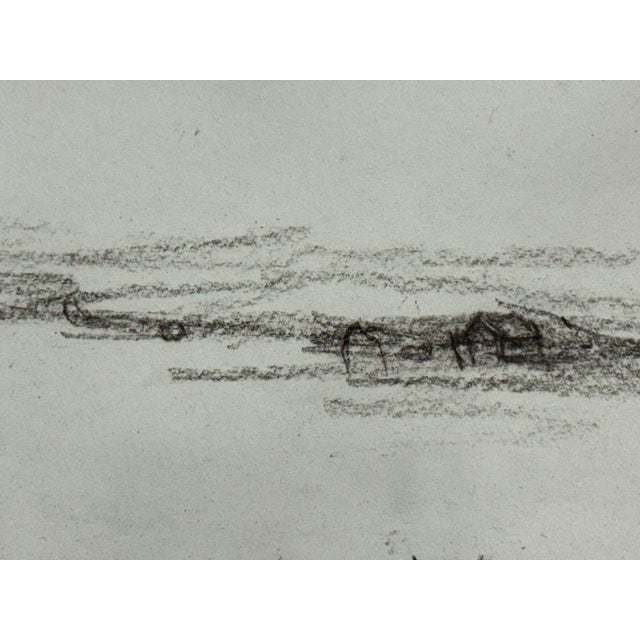 Drawing of European Laborer in Charcoal, Framed For Sale - Image 9 of 12