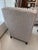 This gorgeous chair is from Sam Moore Furniture and is in a two-toned fabric with nail-head trim. The color is a silver...