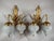 1980s French Louis XVI Gold Bronze Crystal Wall Lamps / Sconces - Pair For Sale - Image 14 of 18