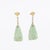 Vintage Chinese 14k Gold & Carved Jadeite Dangle/Drop Earrings For Sale - Image 4 of 14