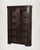 Antique Dark Teak Wood Cabinet | Vintage Indian Armoire | Glass Display Cabinet | Rustic Home Decor For Sale - Image 6 of 6