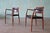 1960s Pair of Rosewood Niels Moller Model 65 Carver Armchairs C 1960s Danish For Sale - Image 5 of 17