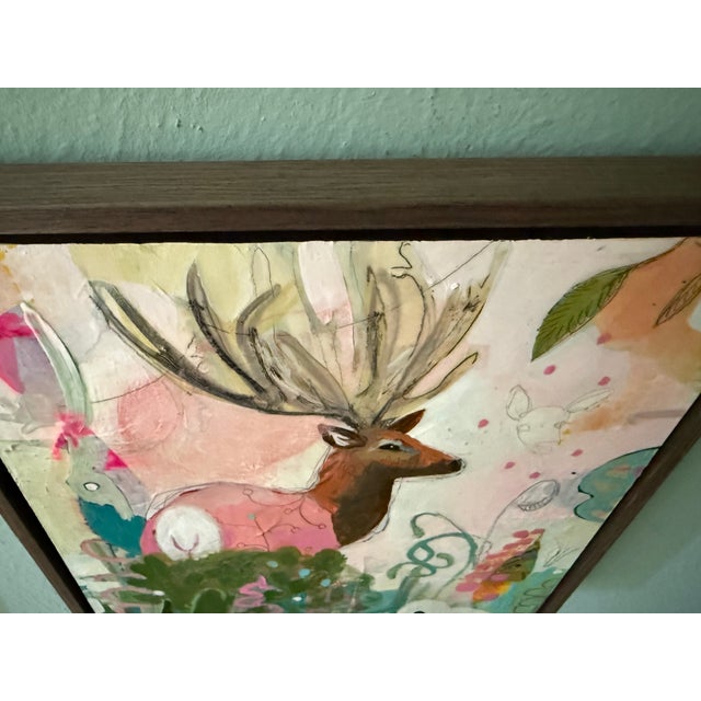Pink “Pink Elk” by LWren Walraven For Sale - Image 8 of 11