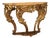 Eclectic Console in Carved and Gilded Fir Wood For Sale