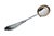 Silver Soup Ladle with Grooves Along the Handle with Reliefs Surrounding Monogram Card For Sale - Image 10 of 10