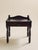 This pair of vintage Swedish nightstands features a dark painted finish, raised gallery tops, single drawers, and...
