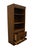 Late 20th Century Pennsylvania House Walnut Rustic Country French 36" Bookcase / Wall Unit For Sale - Image 5 of 11