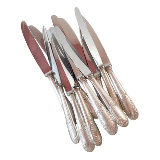 French Louis XV Style Entremet Knives by François Frionnet, 1940s, Set of 12 For Sale