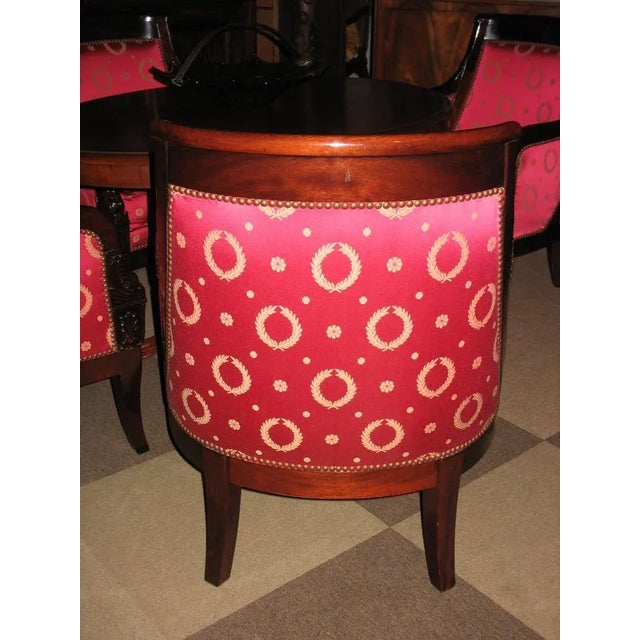 Traditional Vintage Mahogany Armchairs, Set of 4 For Sale - Image 3 of 6