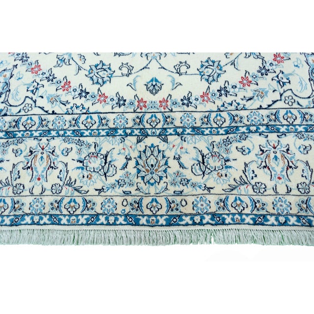 Beige Vintage Rug in Cotton For Sale - Image 8 of 12