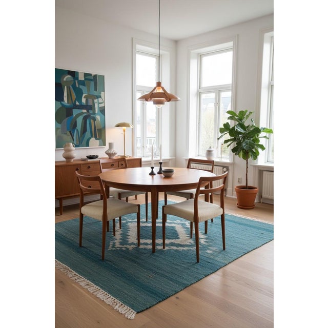 Chairs in Teak and Leather by Henning Kjærnulf for KS Møbler, 1960s, Set of 4 For Sale - Image 11 of 14