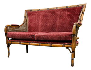 Faux Bamboo Webbing Sofa