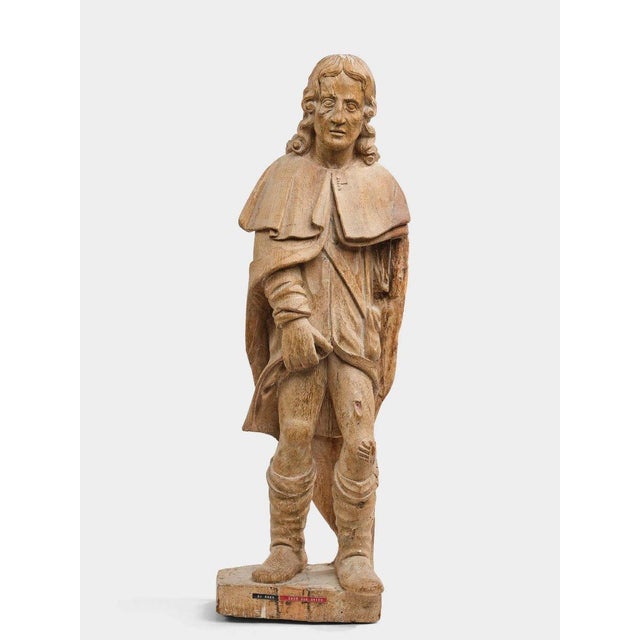 Wooden sculpture of Saint Roch - 17th century For Sale