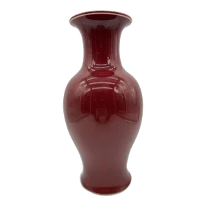 Vintage Chinese Sang De Boeuf or Oxblood Colour Glazed Vase, Circa 1930's