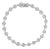.925 Sterling Silver 2.0 Cttw Round Diamond Link Bracelet (G-H Color, I1-I2 Clarity) - 7.25" For Sale