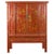 19th Century Large Chinese Qing Dynasty Red Lacquer Armoire with Gilt Décor For Sale - Image 13 of 13