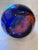 Large 10 Lbs. Studio Art Glass Sphere Controlled Bubble Orb Murano Style Decor Rainbow Paper Weight For Sale - Image 9 of 13