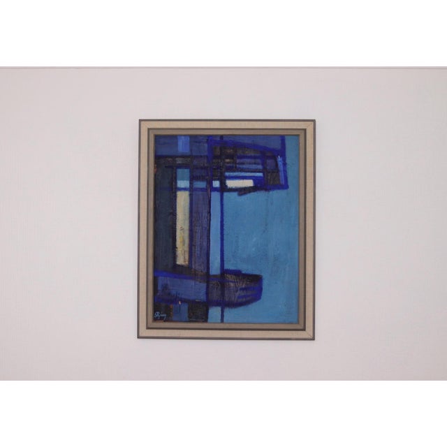 Stig Ryberg, Balcony, 1960s, Oil on Canvas, Framed For Sale - Image 10 of 16