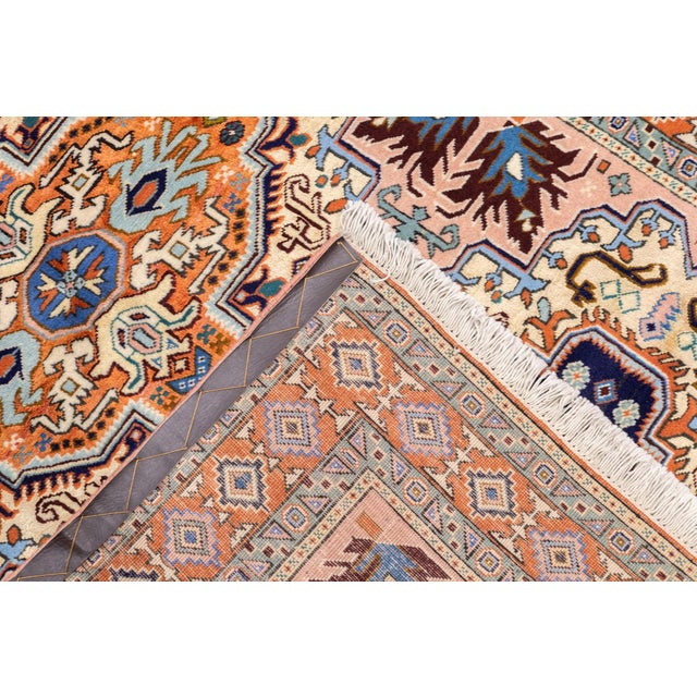 Textile Vintage Hand-Knotted Persian Ardebil Rug 4'4" X 6'4" For Sale - Image 7 of 17