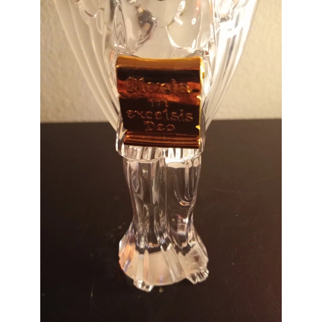 This is a Waterford Crystal 7" Angel "Gloria in Excelsis Deo" Figurine Procured at auction