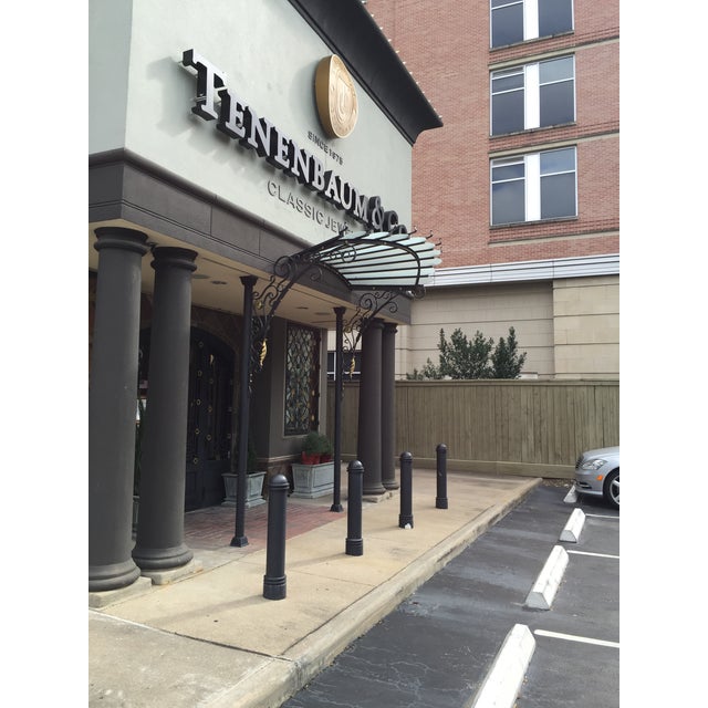 French Antique Glass Awning For Sale - Image 4 of 4