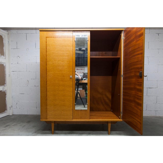 Scandinavian 2-Door Wardrobe with Hanging Space, 1970s For Sale - Image 10 of 18
