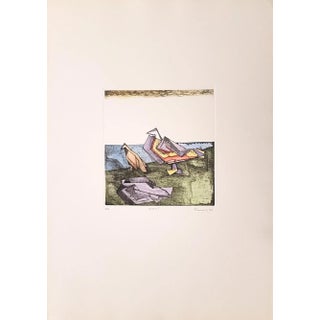 Birds - Original Etching by Adam Moussa - 1973 1973 For Sale