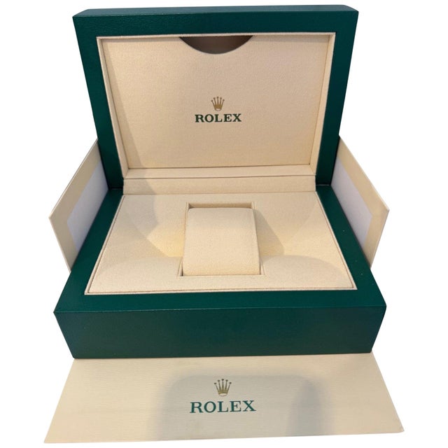 Rolex Watch Box, New Creme Empty Acs. Oyster L Perpetual Sky Dweller Brand New For Sale - Image 18 of 18
