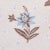 French Provincial Sample - Schumacher Colline Fabric in Delft & Sepia For Sale - Image 3 of 5