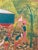 Yellow Late 20th Century “Cotton Farm” Jimmy Lee Sudduth Folk Art Painting For Sale - Image 8 of 13