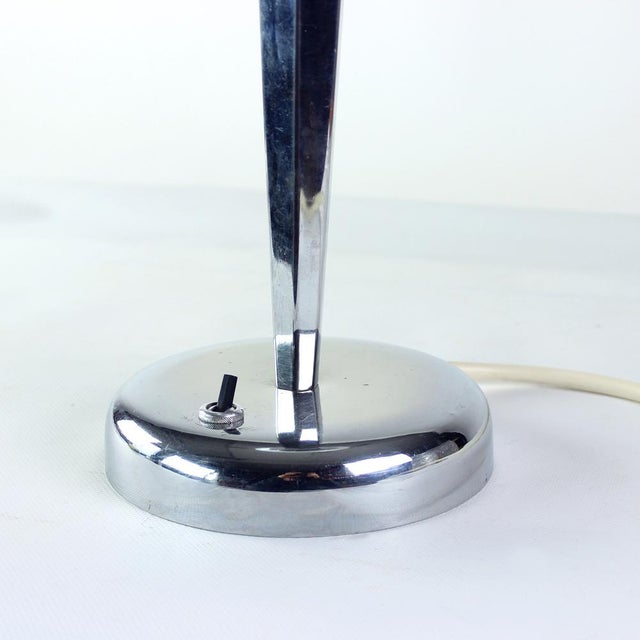 Art Deco Table Lamp in Chrome and Glass, 1940s For Sale - Image 10 of 12