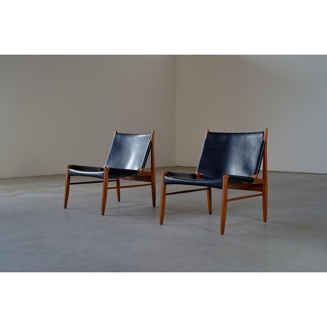 Chimney Chairs by Franz Xaver Lutz, Germany, 1950s, Set of 2 For Sale - Image 6 of 15